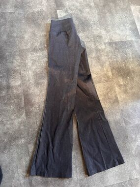 Women's Black Flared and Fitted Pants